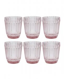 Набор из 6 бокалов для виски Archie Double Old Fashioned Fortessa, розовый