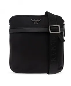 Сумка через плечо с логотипом Emporio Armani, черный