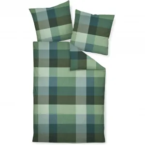 Постельное белье Janine «Feinbiber65131 06 135X200, 80x80», на молнии, цвет grünblau