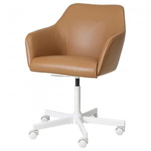 Вращающийся стул TOSSBERG/MALSKÄR IKEA, цвет grann light brown/white