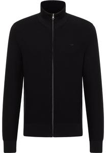 MUSTANG Вязаный кардиган 'Escondido' в черном цвете