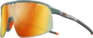 Солнцезащитные очки Julbo Density Performance, унисекс. Полная вентиляция, панорамный обзор. Защита от УФ 100%. Рама: матовый зеленый/серый. Линзы: желтые с многослойным красным зеркальным покрытием (Reactiv 1-3 Light Amplifier)
