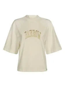 Хлопковая футболка с вышитым медвежонком BARROW, нейтральный