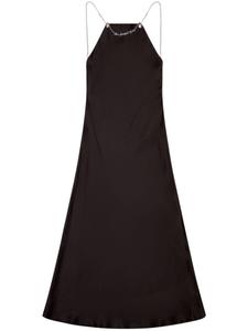 Diesel атласное платье миди D-Eliz, черный
