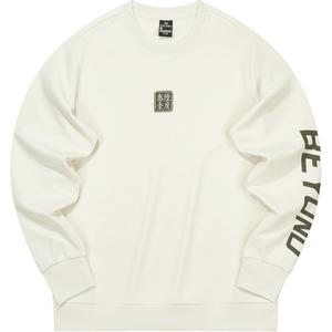 Свитшот мужской с круглым вырезом Moderate Regular 361°, кремовый белый