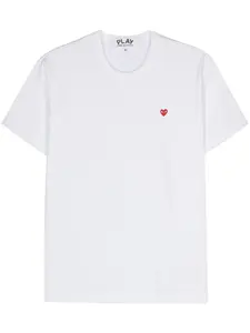 Футболка с нашивкой Comme Des Garçons Play, белый