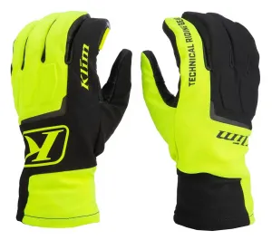 Перчатки для катушки Klim, черный/флуоресцентный желтый