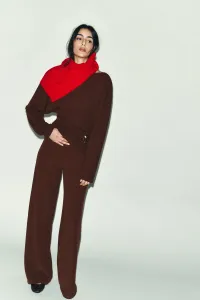 Текстурированный топ с пряжкой Zara, коричневый