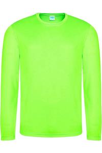 Футболка AWDis Cool с длинными рукавами, зеленый