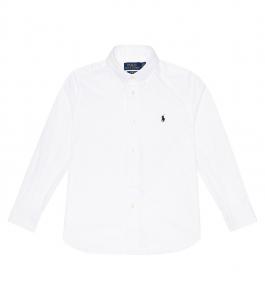 Хлопчатобумажную рубашку Polo Ralph Lauren, белый