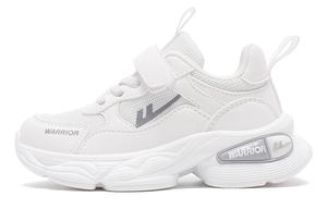 Warrior Противоскользящие амортизирующие низкие детские кроссовки для бега, белый/розовый