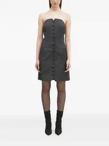 Платье мини без бретелей Samsoe Samsoe, серый