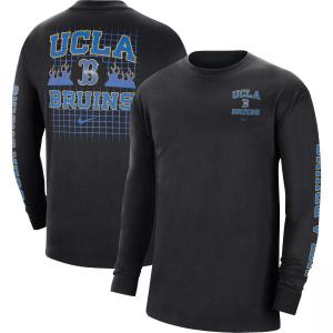 Мужская черная футболка с длинным рукавом UCLA Bruins Tour Max 90 Nike