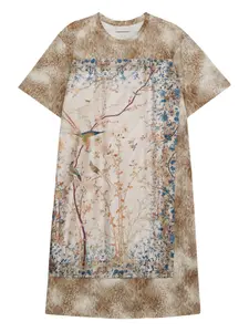 Футболка с принтом и вставками Pierre-Louis Mascia, нейтральный