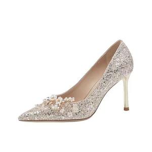 Туфли женские на высоком каблуке Imono, цвет Champagne 8cm