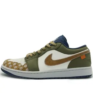 Мужские баскетбольные кроссовки Air 1 Low Top Vintage Jordan, Army Green