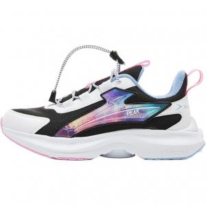 Непромокаемые и дышащие детские низкие кроссовки для бега Kids PEAK, черный/белый