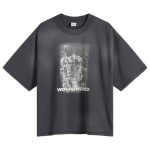 Футболка с символикой Хьюстона Won Hundred, washed черный