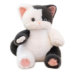 Мягкая игрушка кот корова с тремя цветами, высота 30 см MERCONSER, черный