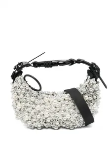 Сумка-тоут, украшенная жемчугом Innerraum, белый