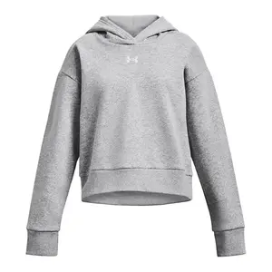 Женская соперница флисовая толстовка Crop Under Armour, серый
