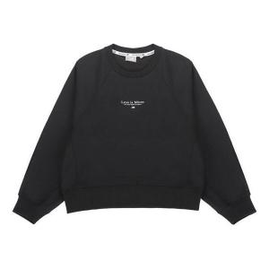 Свитер casual sports alphabet printing pullover round neck hoodie black New Balance, черный