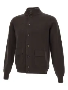 Кардиган с высоким воротником Filippo De Laurentiis, коричневый