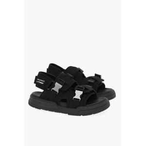 Сандалии LI-NING с двойной пряжкой, однотонные, с носками Neil Barrett, Black