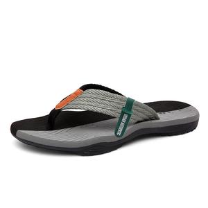 URBAN AUTHENTIC Износостойкие противоскользящие шлепанцы мужские - черно-серые, цвет Black & Gray