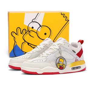 Амортизирующее покрытие, высота, увеличение баланса, износостойкие, легкие, унисекс, кроссовки для скейтбординга The Simpsons, Black White