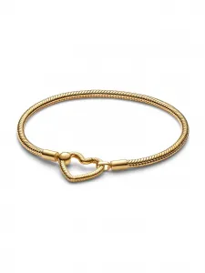 Браслет-цепочка в форме сердца Pandora, золото