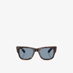 Солнцезащитные очки Ray-Ban Mega Wayfarer квадратные из пропионата летняя капсула, коричневый