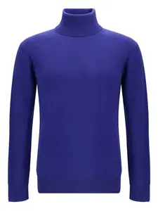 Свитер с высоким воротником Saint Laurent, синий