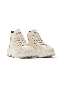 Утеплённые кожаные ботинки унисекс PALLADIUM Pallashock Zip, цвет бежевый, 74353-210-M