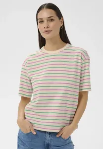 Футболка с принтом и рукавом 1/2 от winny Kaffe, Ant. White Green Pink Stripe