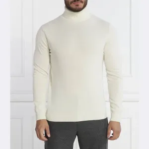 Водолазка стандартного кроя Salim с воротником из шерсти и кашемира Oscar Jacobson, бежевый