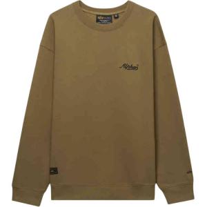 Толстовка с вышитым логотипом Alpha Industries, коричневый