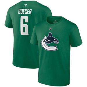 Мужская футболка Brock Boeser Vancouver Canucks с именем и номером Fanatics