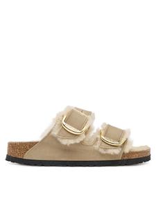 Сабо Arizona Big Buckle Shearling 1030384 Birkenstock, коричневый