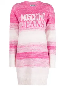 Джемпер с логотипом Moschino, розовый