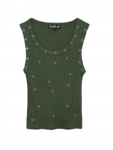 No Matter What Топ в темно-зеленом цвете