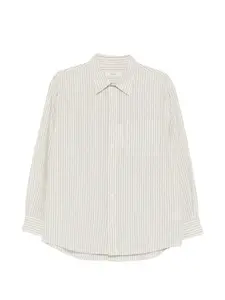Рубашка в полоску с карманом Dunst, бежевый