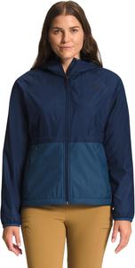 Женская куртка The North Face Longs Peak комбинированная с кулиской, синий