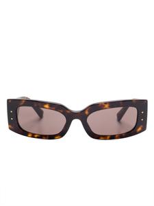Солнцезащитные очки в прямоугольной оправе Dolce & Gabbana Eyewear, коричневый