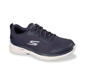Кроссовки Skechers GOwalk 6 Bold Knight с круглым носком, темно-синий