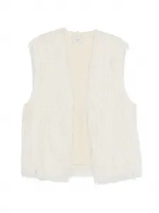 Жилет с бахромой Alysi, бежевый