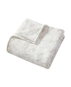 Мягкое плед с подогревом и принтом «Меланхоличные цветы», размер «Пол» Laura Ashley, бежевый