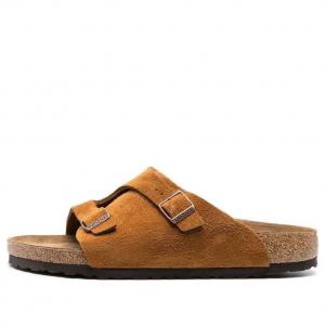Тапочки (WMNS) Birkenstock Zrich Suede Leather Narrow Fit 'Mink' 1023891, коричневый