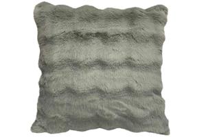 Наволочка из искусственного меха 50/50 см Novel, шалфейно-зеленый