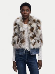 Утепленный жилет regular fit Bunny 25WWEW57 Desigual, бежевый